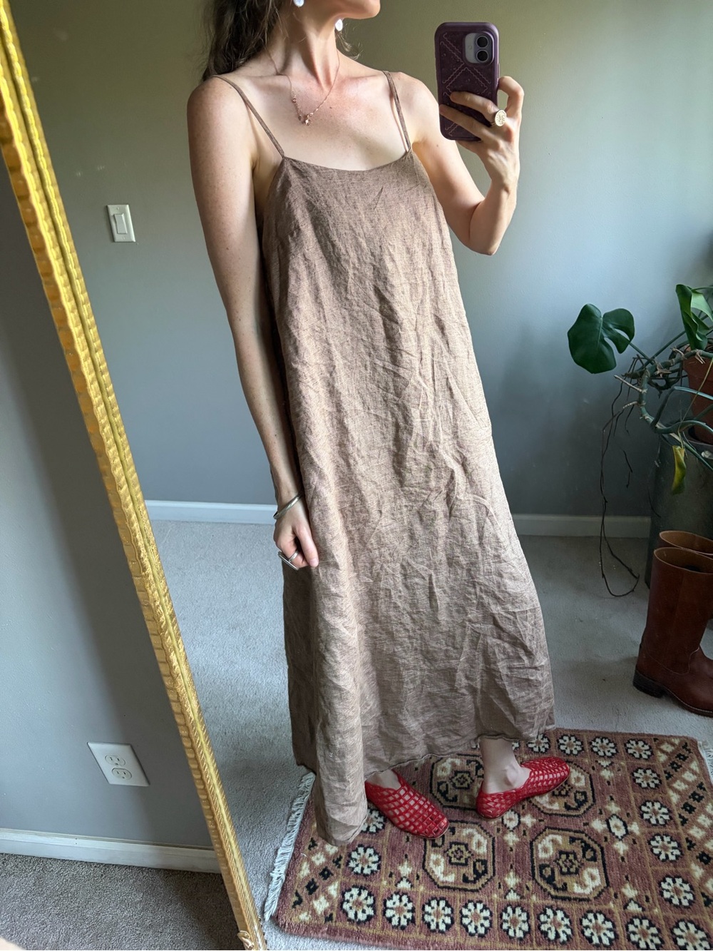 Handmade (by me!) 100% linen dress! - Picture 4 of 10